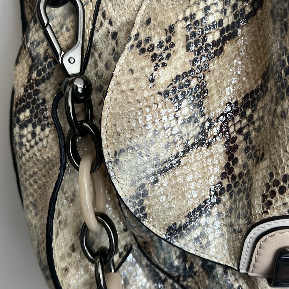 Coach Kristin Python Snakeskin embossed Tote Satc… - image 10
